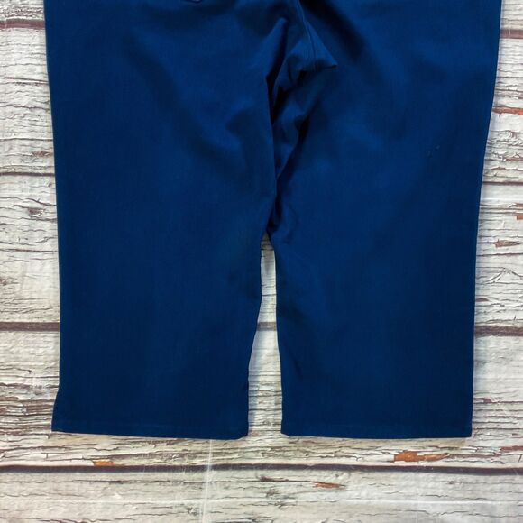 Liz Claiborne Womens Pants size 20W Blue Capris Cropped Cotton Stretch Non-Roll - Picture 10 of 10